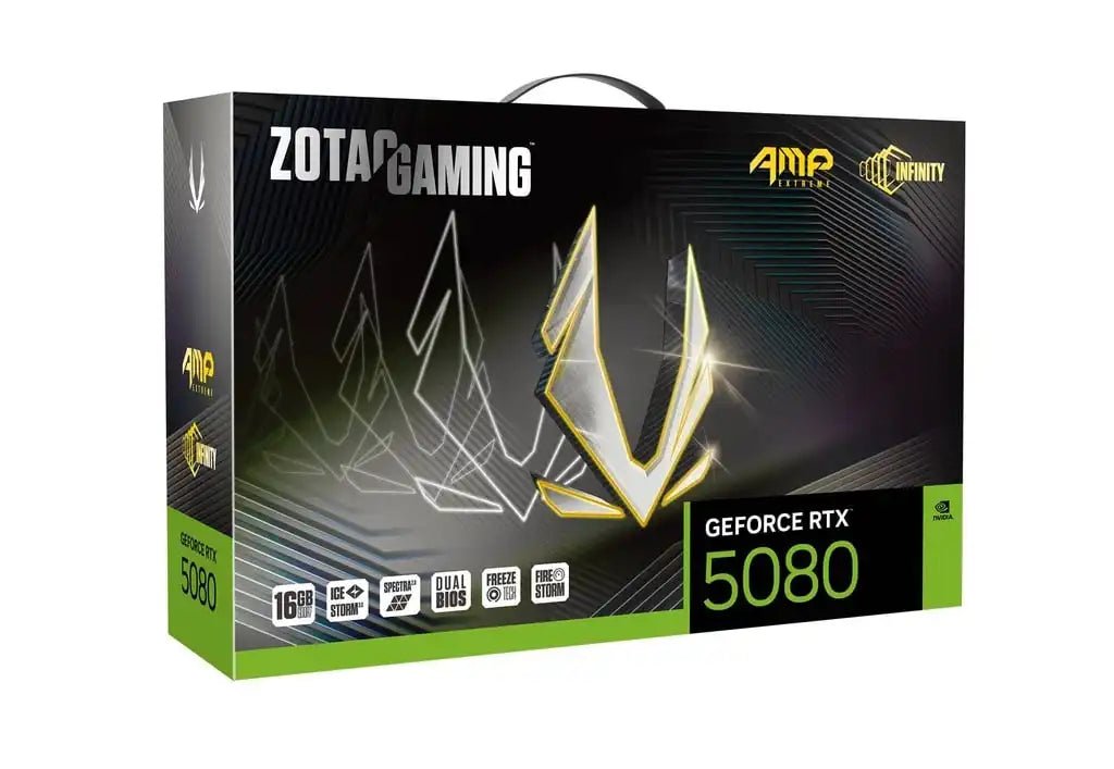 ZOTAC GAMING GeForce RTX 5080 AMP Extreme INFINITY Graphics Card | ZT - B50800B - 10P - Vektra Computers LLC ZOTAC GAMING GeForce RTX 5080 AMP Extreme INFINITY Graphics Card | ZT - B50800B - 10P - Vektra Computers LLC